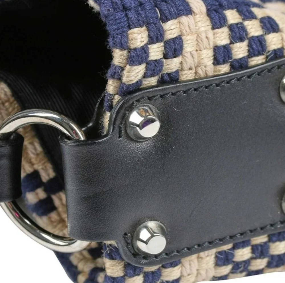 VINTAGE GOLD, CREAM, BLUE BALENCIEGA SHOULDER BAG - Picture 4 of 5